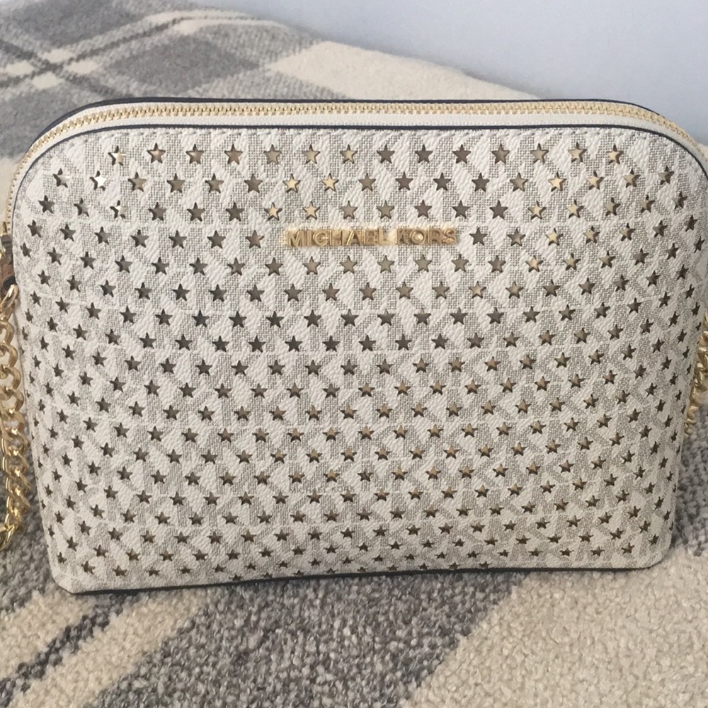 Michael Kors perforated logo crossbody bag